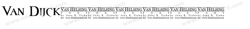 Van Dijck字体转换